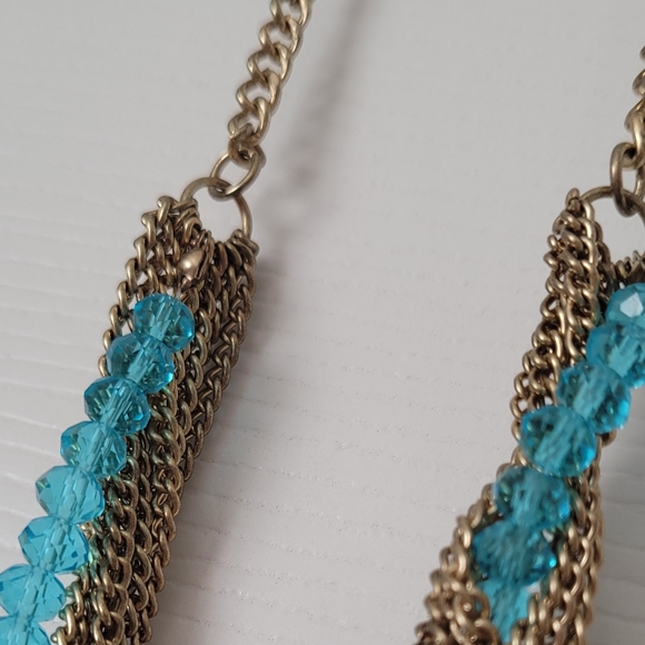 Beaded Chunky Gold Necklace, Forever 21 - Picture 4 of 7